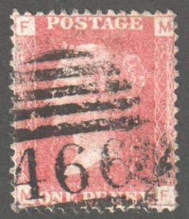 Great Britain Scott 33 Used Plate 97 - MF - Click Image to Close